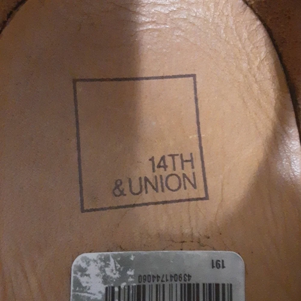 14th &Union leather men oxford 11.5us Brown Casual Event Lace Up Office